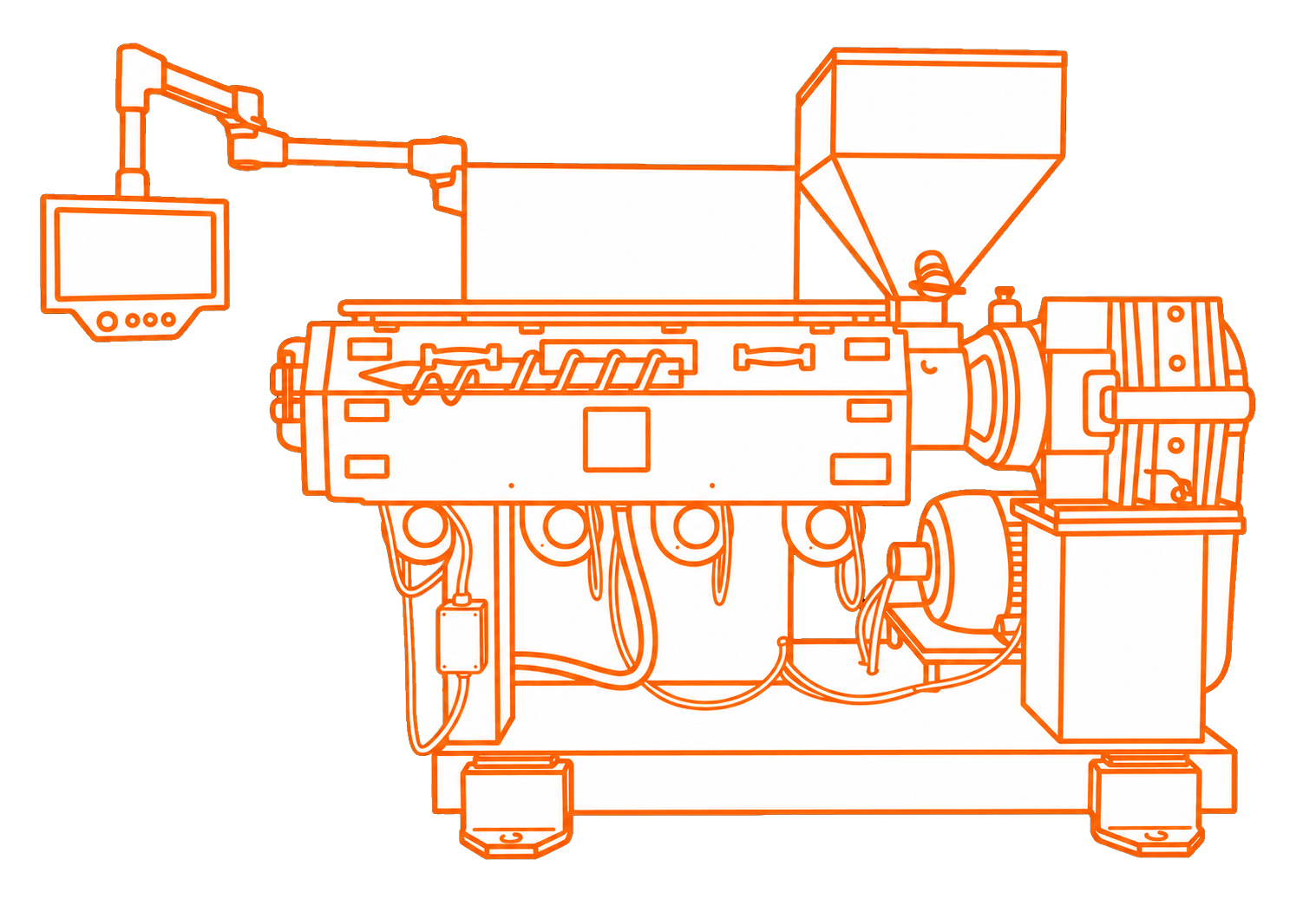 Technology platforms extruder icon